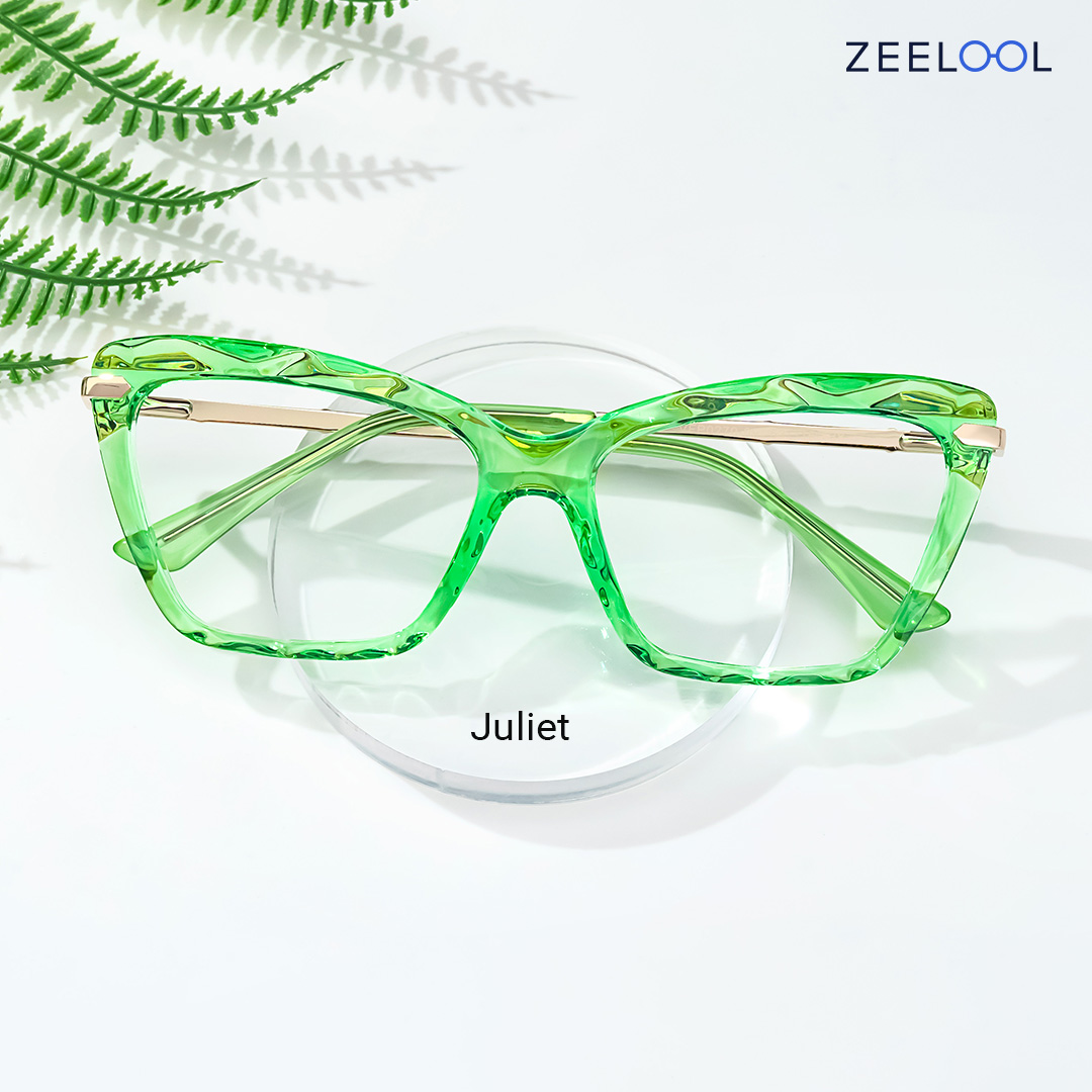zeelool frame green glasses